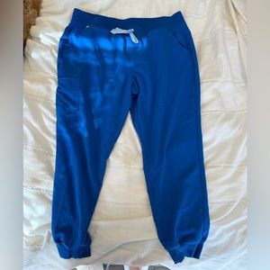 Royal blue figs jogger pants
